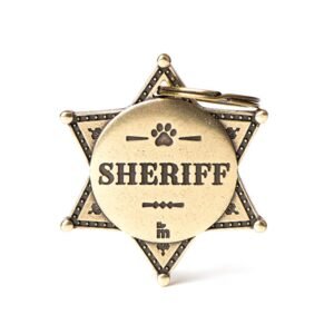 Dog sheriff id tag